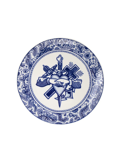 Royal Delft Schiffmacher - Bord geloof, hoop en liefde