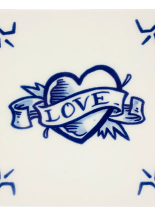 Royal Delft Schiffmacher - tegel love