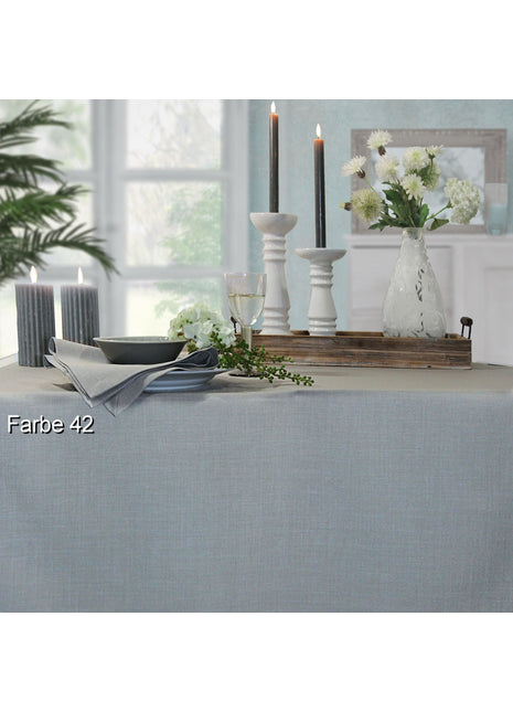 Sander Loft tafelkleed 150x250 - nr.42 zilvergrijs