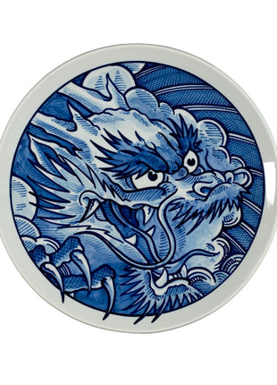 Royal Delft Schiffmacher Blue Tattoo bord Blue Dragon 28cm