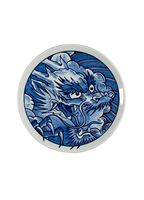Royal Delft Schiffmacher Blue Tattoo bord Blue Dragon 28cm