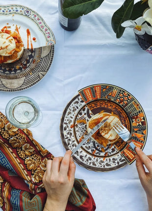 09141 Seletti Hybrid dinerbord Mitla 27.5 cm