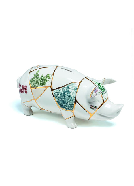 09942 Seletti Kintsugi Piggy spaarvarken - spaarpot