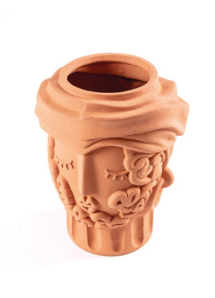 11506 Seletti Magna Graecia Man terracotta bloempot