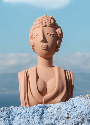11513 Seletti Magna Graecia Terracotta Bust Poppea