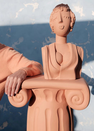 11513 Seletti Magna Graecia Terracotta Bust Poppea