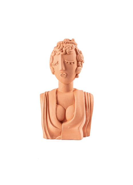 11513 Seletti Magna Graecia Terracotta Bust Poppea