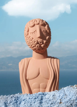 11512 Seletti Magna Graecia Terracotta Bust Poppea