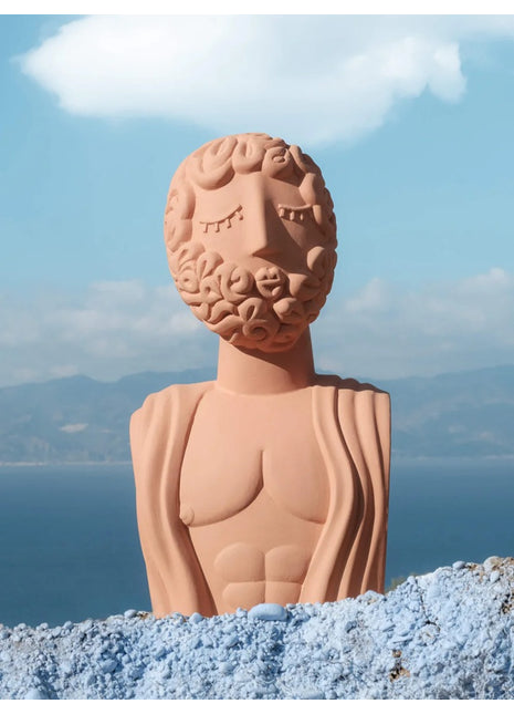11512 Seletti Magna Graecia Terracotta Bust Poppea