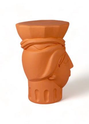 11526 Seletti Magna Graecia Terracotta vrouw kruk