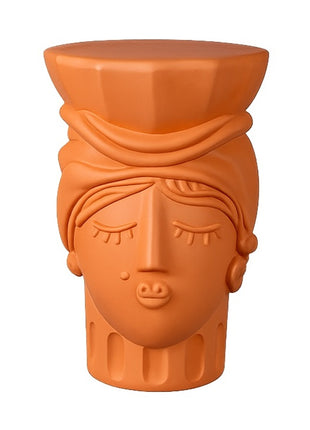 11526 Seletti Magna Graecia Terracotta vrouw kruk