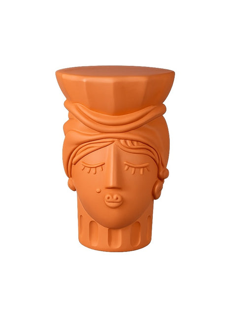 11526 Seletti Magna Graecia Terracotta vrouw kruk