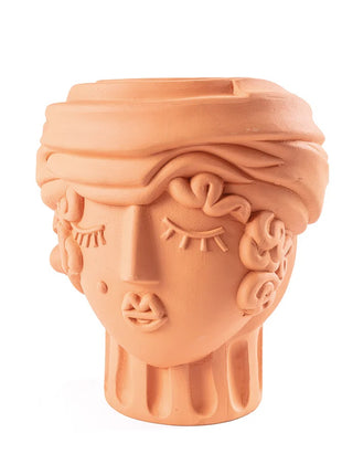 11507 Seletti Magna Graecia Vrouw terracotta bloempot