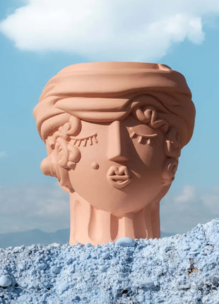 11507 Seletti Magna Graecia Vrouw terracotta bloempot