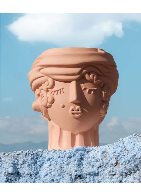 11507 Seletti Magna Graecia Vrouw terracotta bloempot