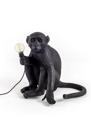 Seletti Monkey lamp zittend zwart 14922