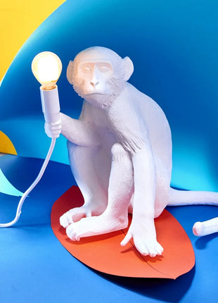Seletti Monkey lamp zittend wit 14882