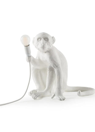 Seletti Monkey lamp zittend wit 14882