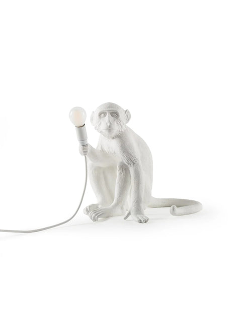 Seletti Monkey lamp zittend wit 14882