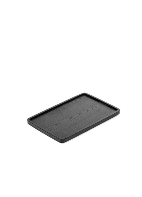 B0219216 Serax dienblad S rechthoek zwart 20x12 - Van Duysen