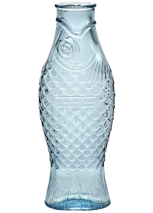 Serax Fish & Fish fles / karaf / vaas blauw 1L