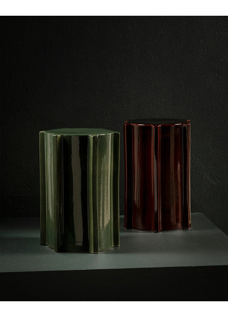 B4624002-504 Serax Pawn bijzettafel / kruk geometrisch pion donkergroen