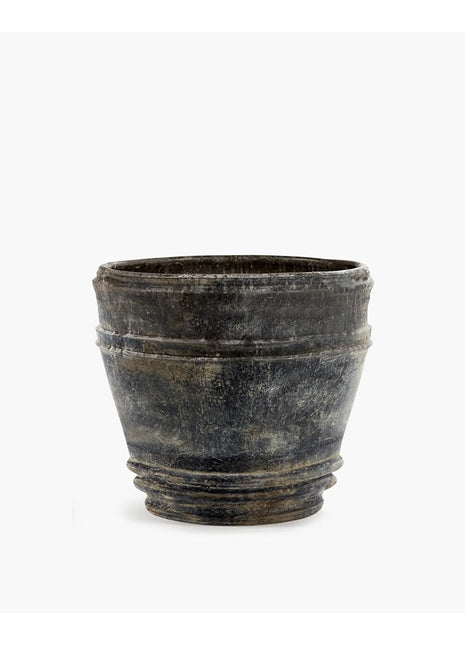 B5625003-900 Serax Pot Planter 01 L Zwart Mesa - Kelly Wearstler