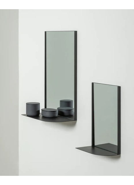 B7223201-900 Serax Cover Up spiegel / wandspiegel Grint zwart L