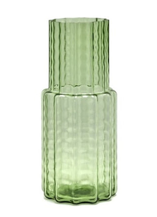Serax Wave 5 vaas groen glas D16 H35 Deriemaeker