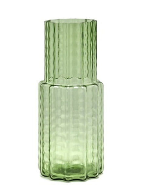 Serax Wave 5 vaas groen glas D16 H35 Deriemaeker