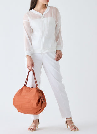 Shupatto Japanse opvouwbare boodschappentas M - Brick Brown