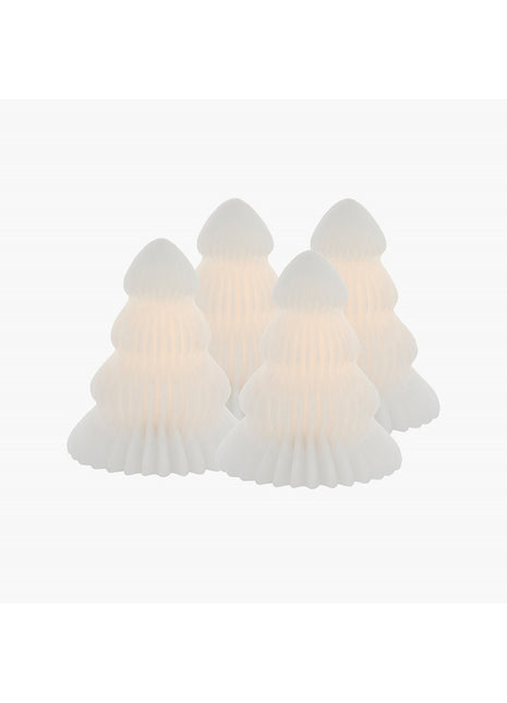 Sirius Claire tree kerstboom wax wit - set 4 stuks