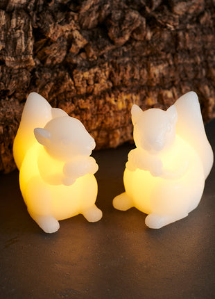 13300 13300 Sirius Evelyn eekhoorn wax wit led set 2 stuks