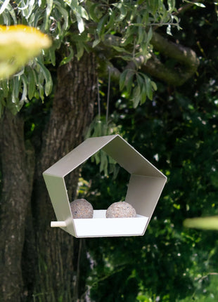 Heeej Small Diamond hangend vogelvoederhuis zand