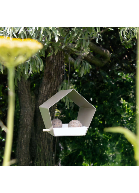 Heeej Small Diamond hangend vogelvoederhuis zand