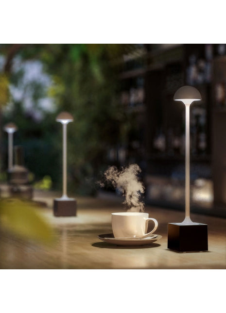 78460 Sompex Flora tafellamp wit accu dimbaar binnen / buiten