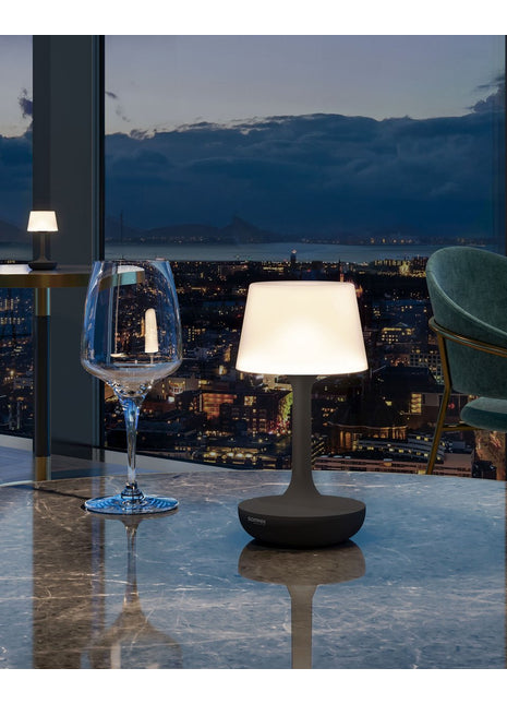 72580 Sompex GINN oplaadbare tafellamp zwart