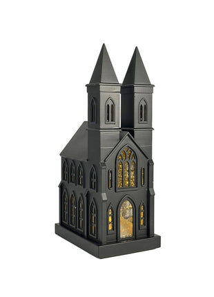 Sompex Glamor Kerk glitter lamp zwart - 72471