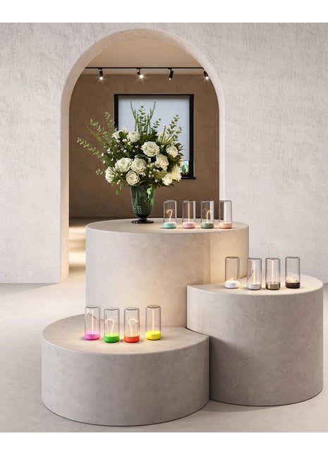 Sompex PULSE oplaadbare lamp - zilver