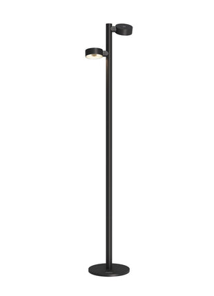 79080 Sompex Ronda vloerlamp oplaadbaar en dimbaar zwart 2 spot