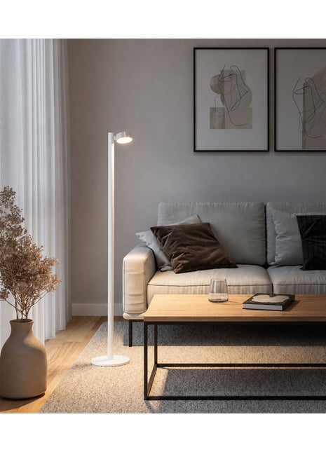 79071 Sompex Ronda vloerlamp wit oplaadbaar en dimbaar 1 spot 