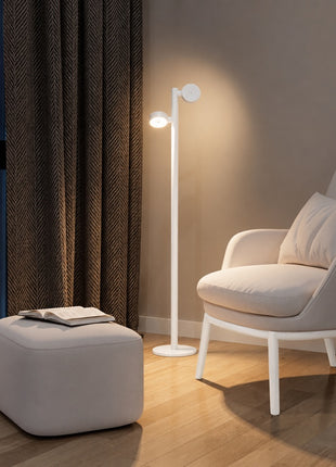 79081 Sompex Ronda vloerlamp wit oplaadbaar en dimbaar 2 spot