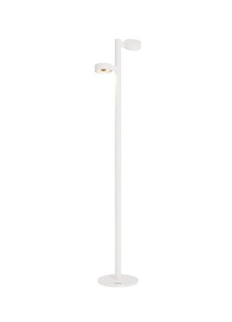 79081 Sompex Ronda vloerlamp wit oplaadbaar en dimbaar 2 spot