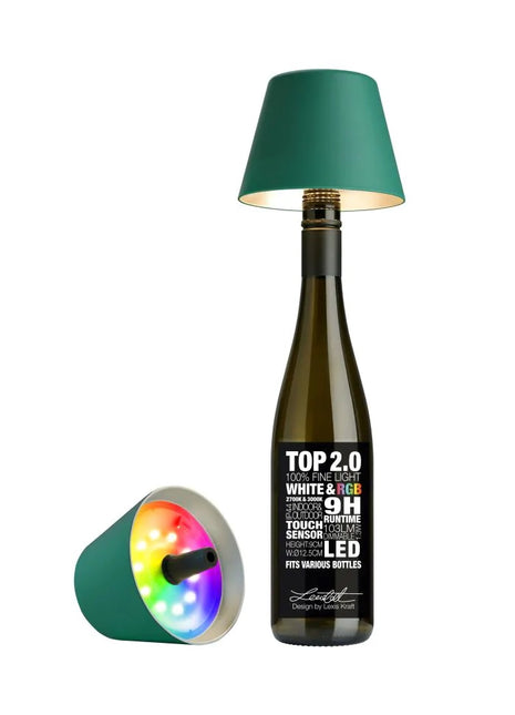 72527 Sompex TOP 2.0 flessenlamp accu multi-colour groen 