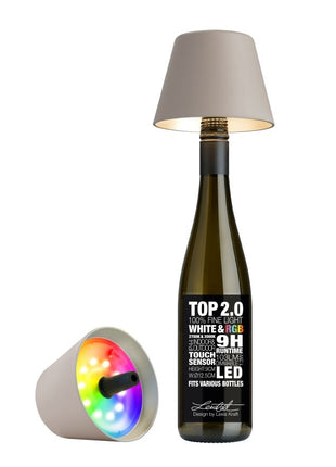 72528 Sompex TOP 2.0 flessenlamp accu led zand multi-colour