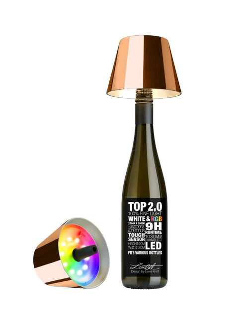 Sompex TOP 2.0 flessenlamp accu koper multi-colour - 72552