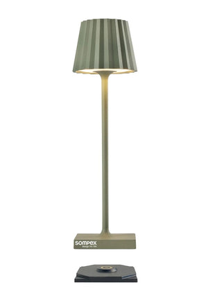 78574 Sompex TROLL Nano olijfgroen oplaadbare lamp 21 cm