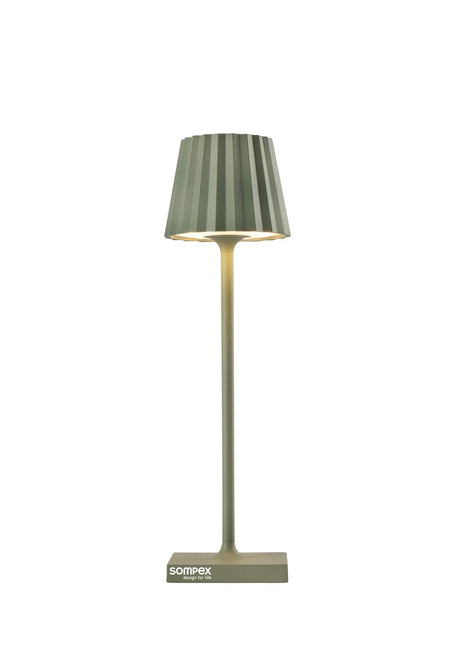 78574 Sompex TROLL Nano olijfgroen oplaadbare lamp 21 cm