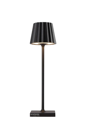 78571 Sompex TROLL Nano zwart oplaadbare lamp 21 cm