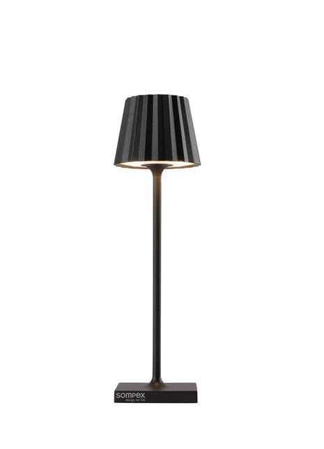 78571 Sompex TROLL Nano zwart oplaadbare lamp 21 cm
